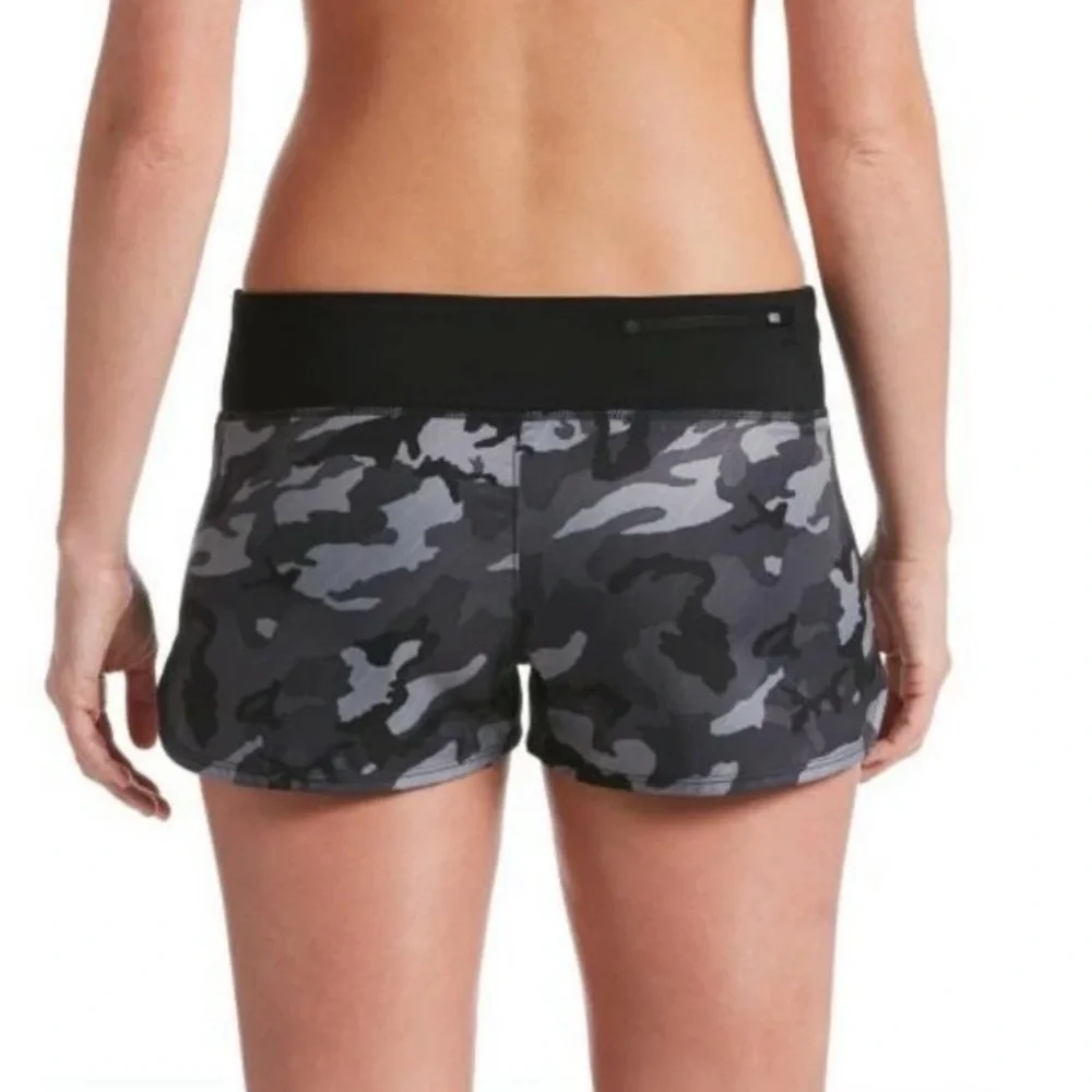 Nike Camouflage camo swim board Shorts black gray size M